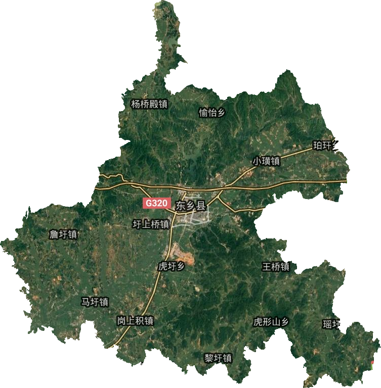 东乡区卫星图