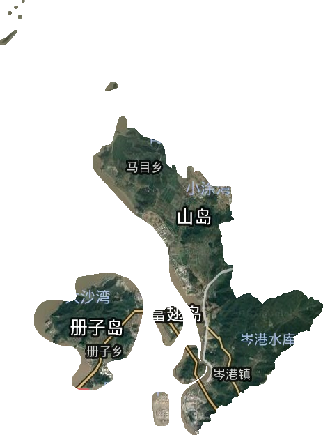岑港街道卫星图