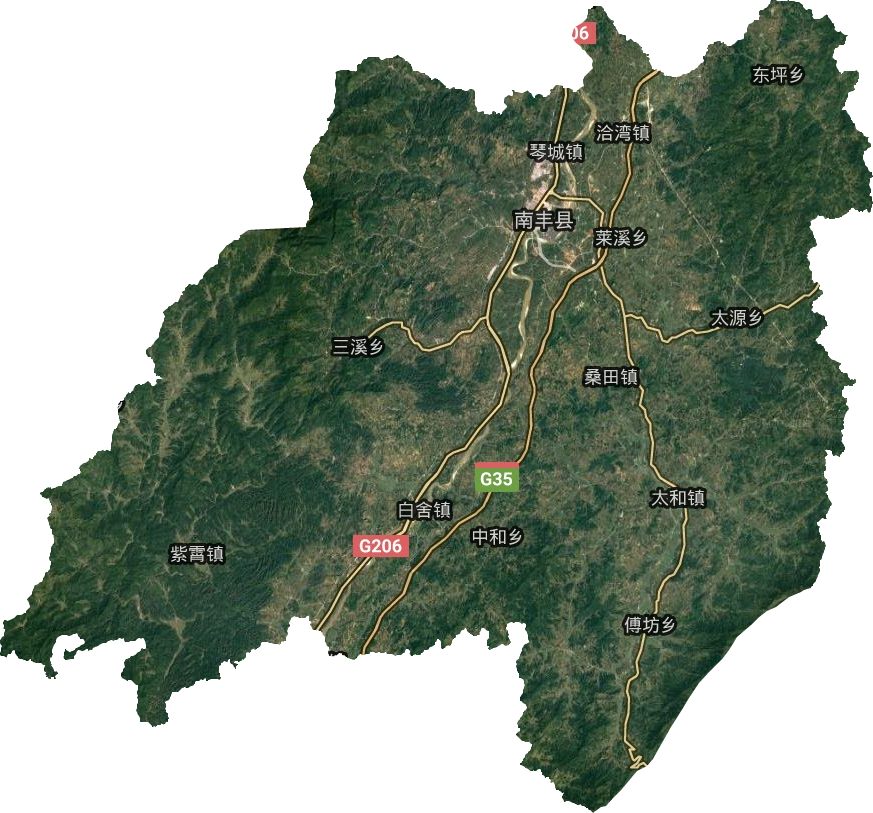 南丰县卫星图