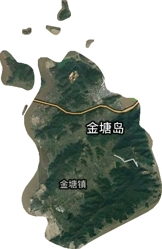 金塘镇卫星图