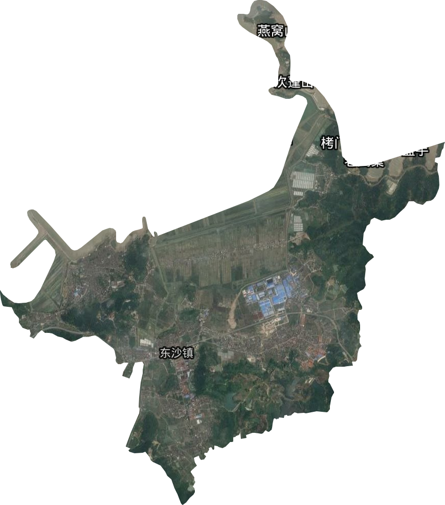 东沙镇卫星图