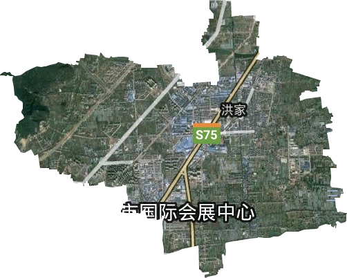 洪家街道卫星图