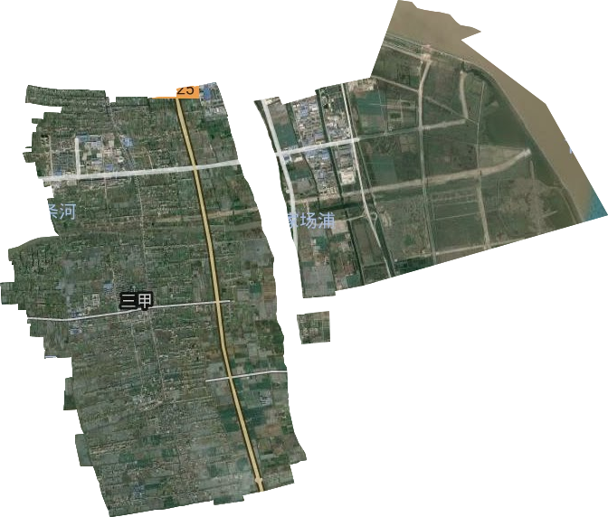 三甲街道卫星图