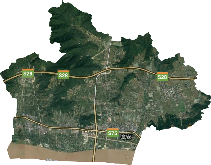 章安街道卫星图