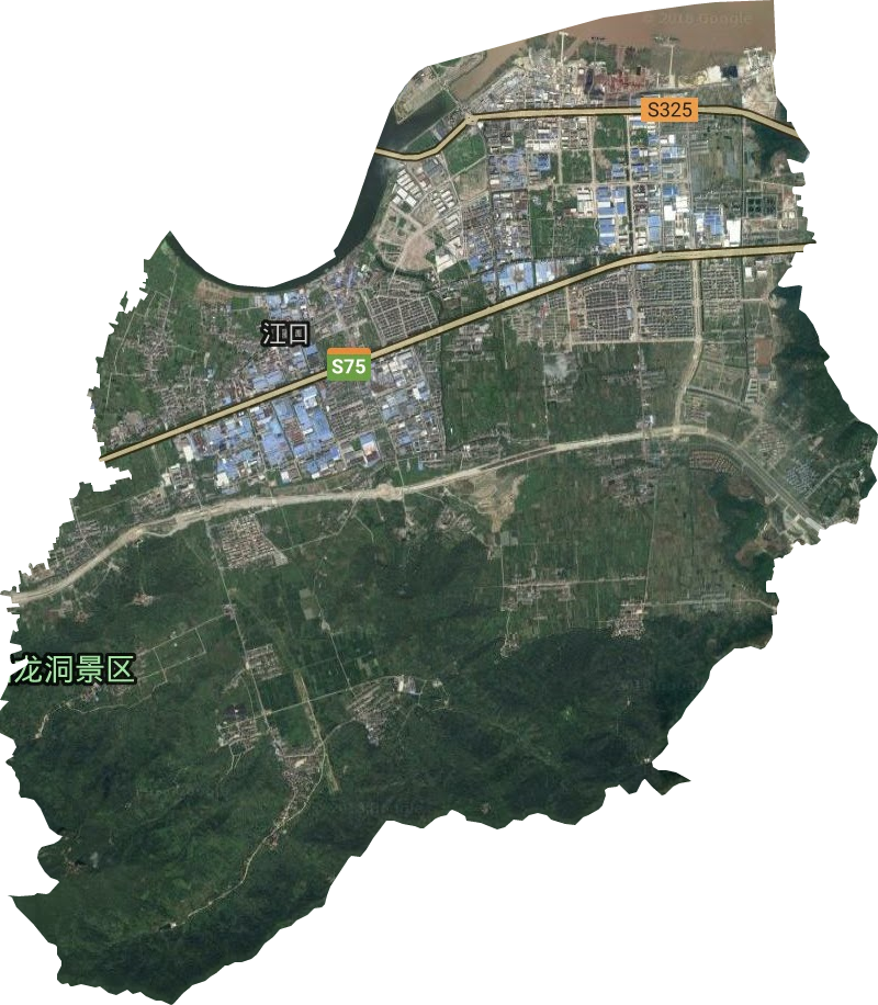 江口街道卫星图