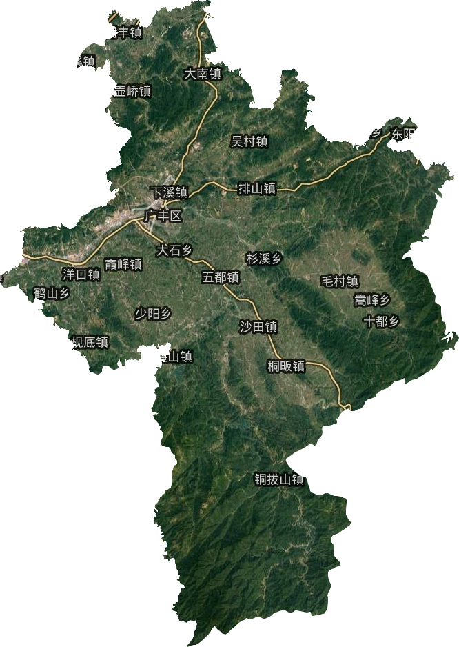 广丰区卫星图