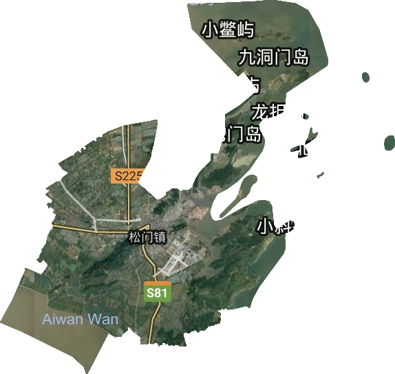 松门镇卫星图