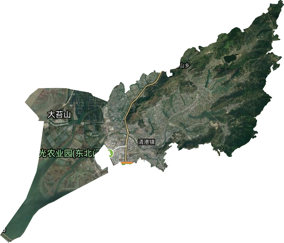 清港镇卫星图