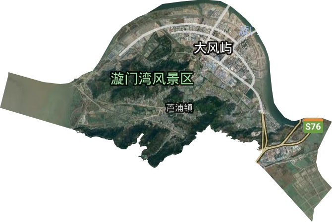 芦浦镇卫星图