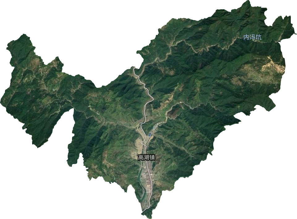 高湖镇卫星图