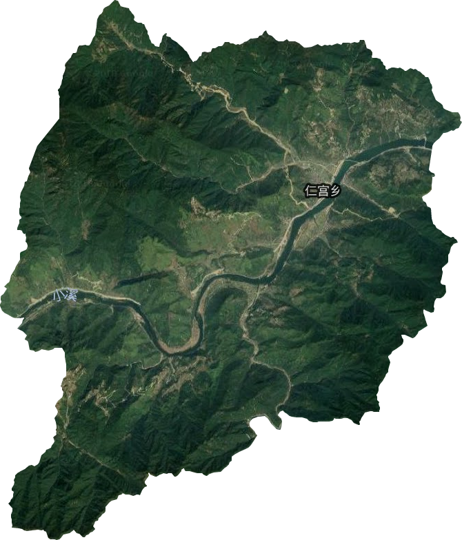 仁宫乡卫星图