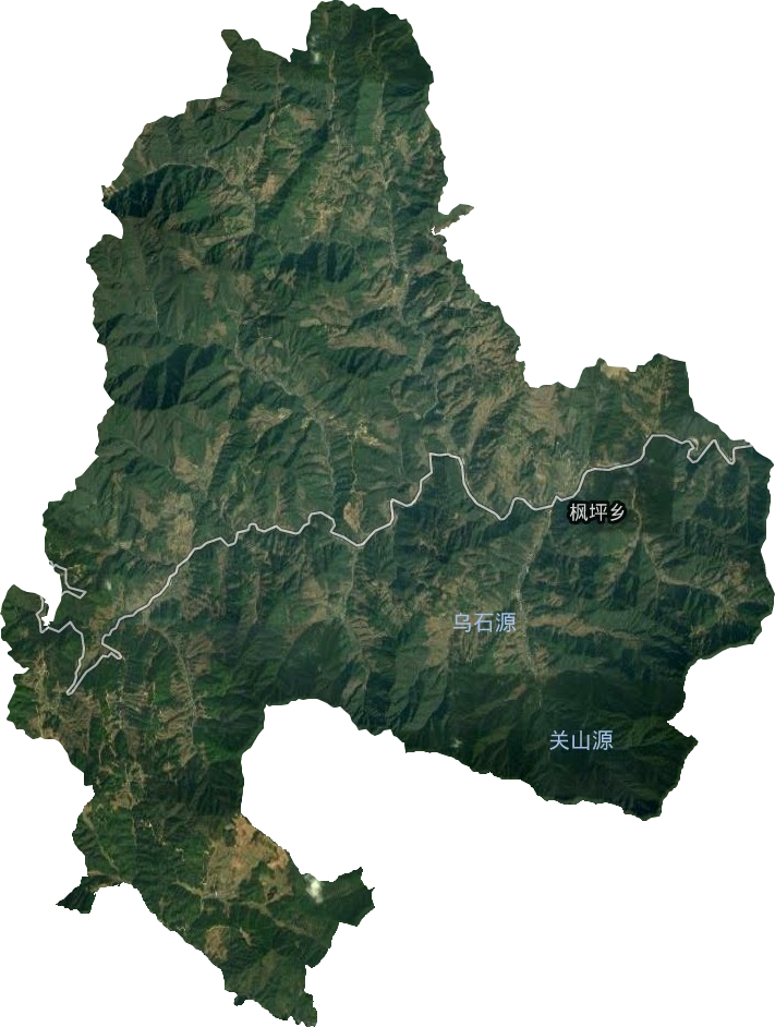 枫坪乡卫星图