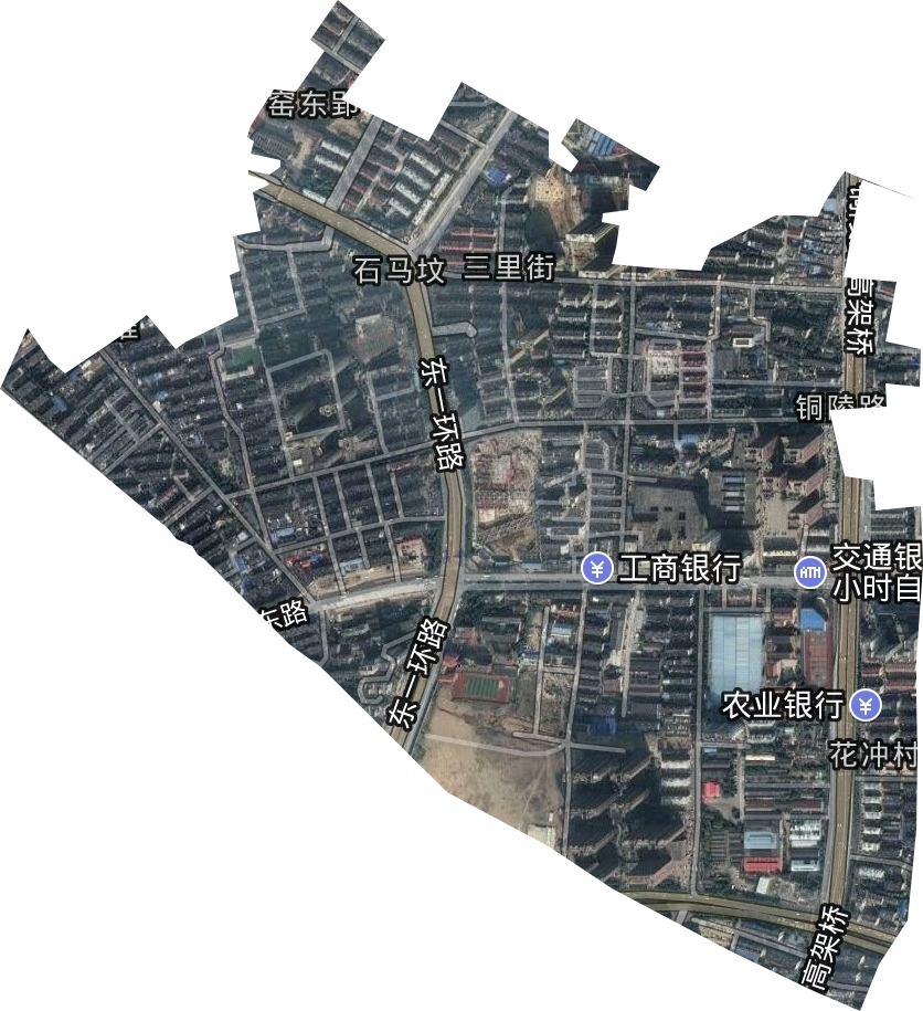 三里街街道卫星图