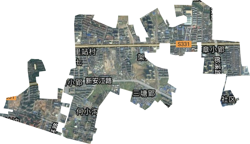 七里站街道卫星图