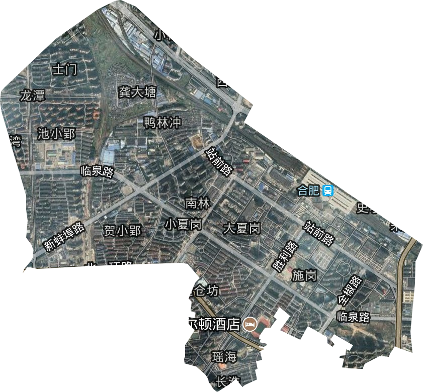 长淮街道卫星图
