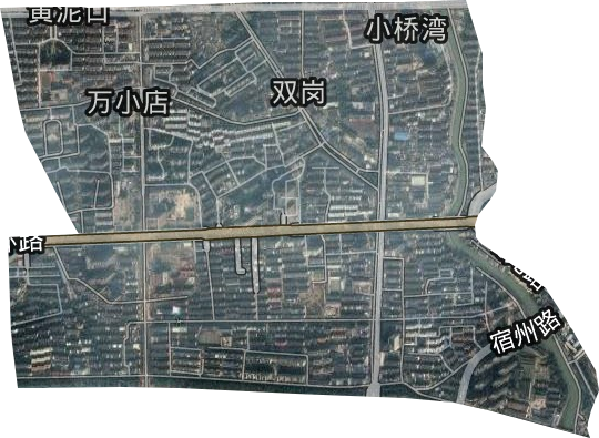 双岗街道卫星图