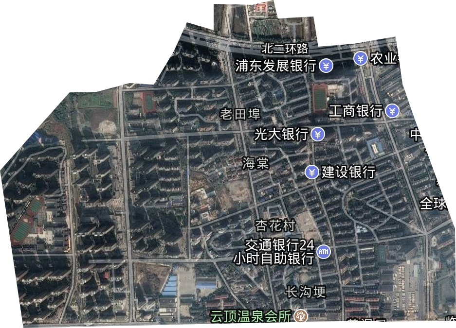 海棠街道卫星图