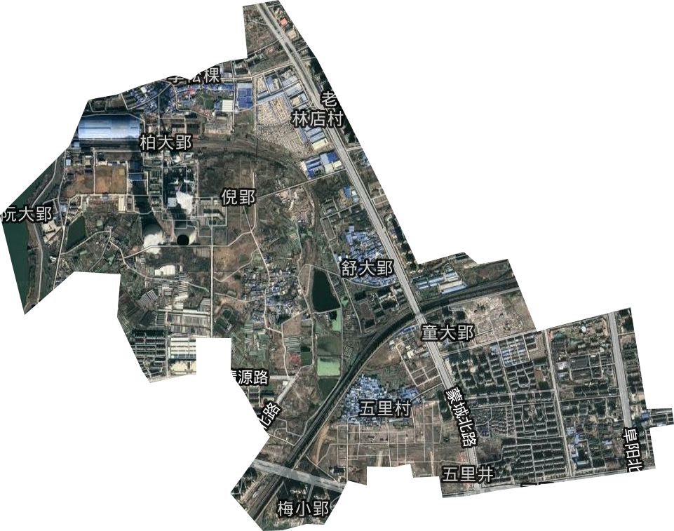 杏花村街道卫星图