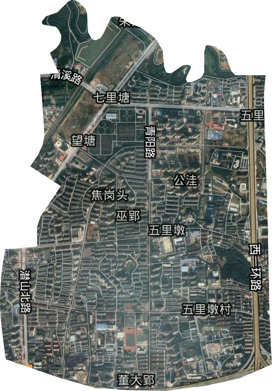 五里墩街道卫星图