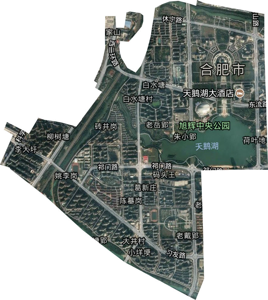 笔架山街道卫星图