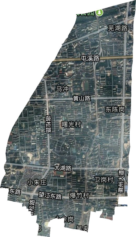 芜湖路街道卫星图