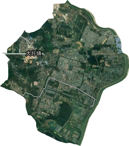 大圩镇卫星图