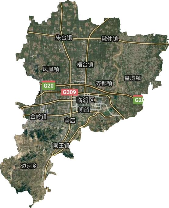 临淄区卫星图