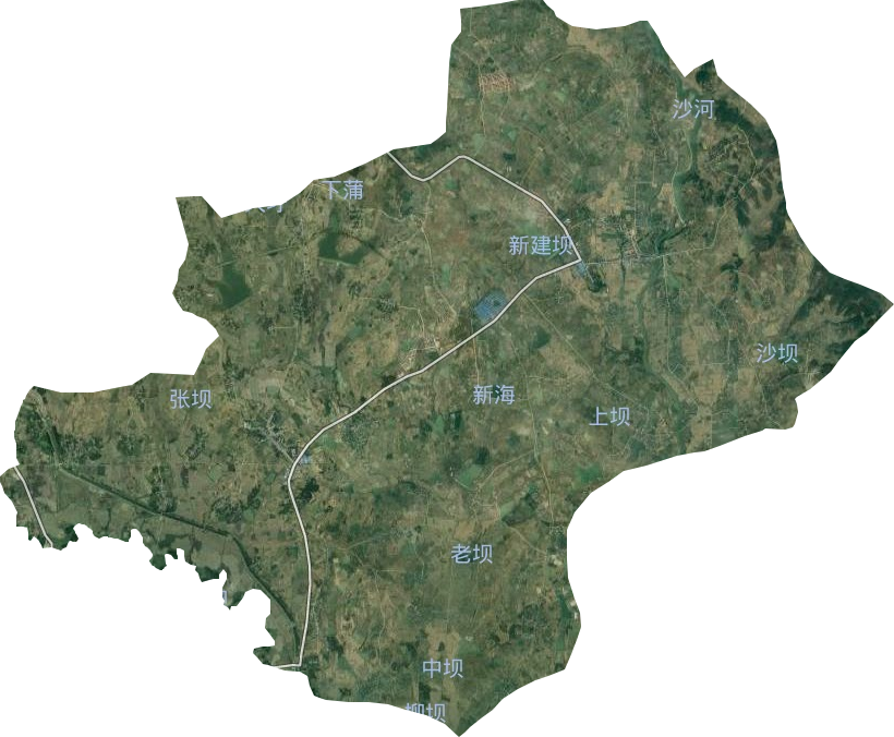 马湖乡卫星图