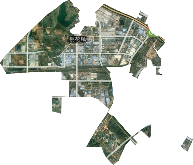 桃花镇卫星图