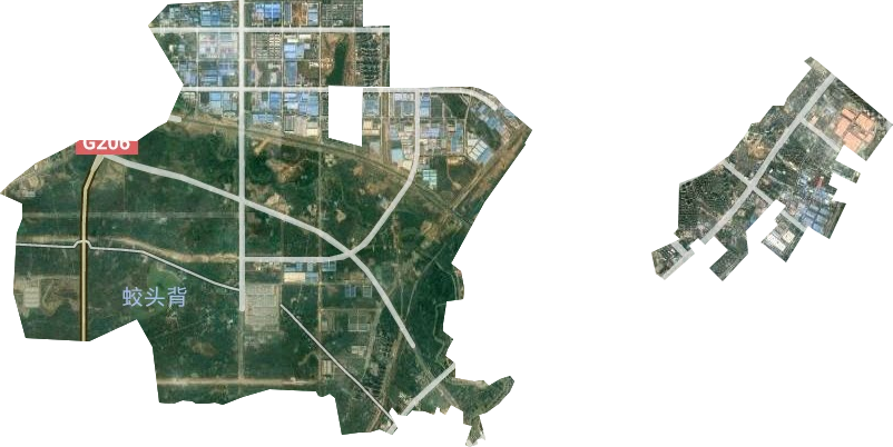 桃花工业园管委会卫星图