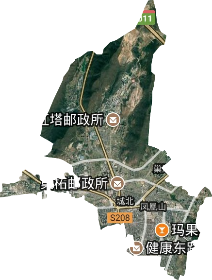 凤凰山街道卫星图