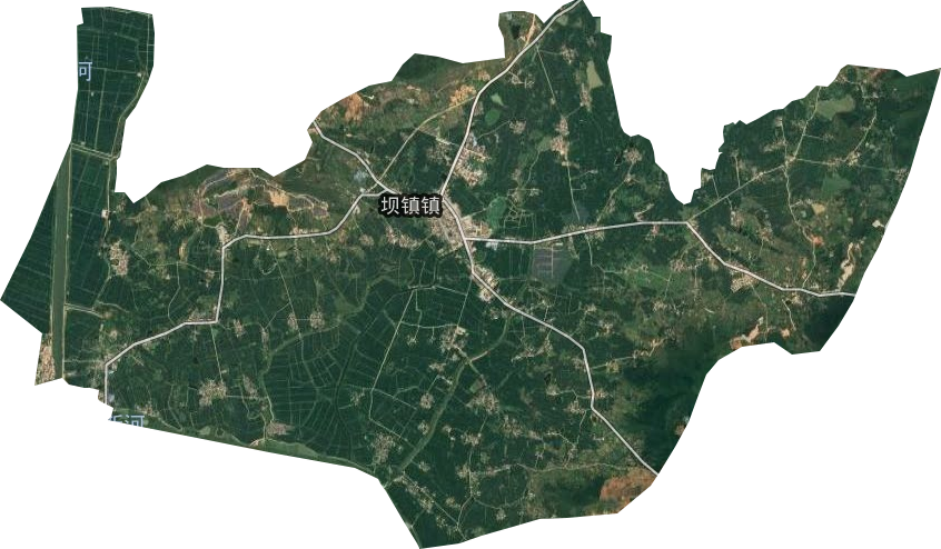 坝镇镇卫星图