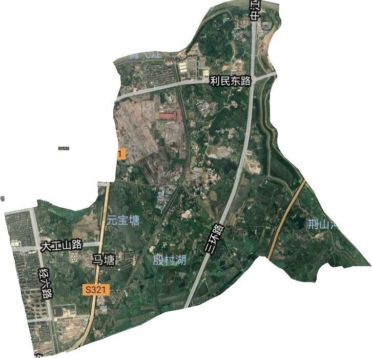 马塘街道卫星图