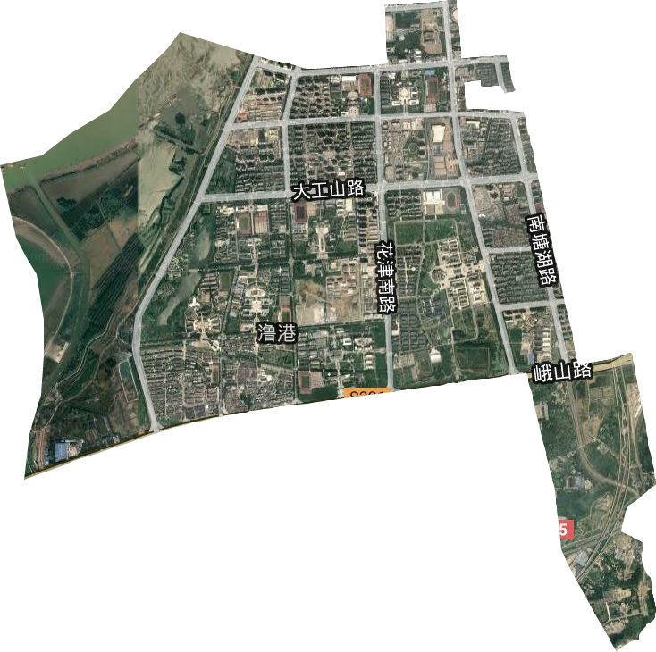 瀂港街道卫星图