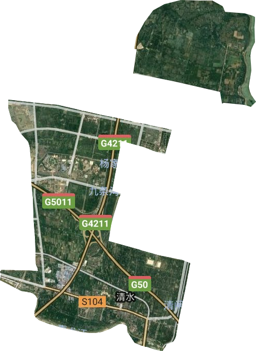 清水街道卫星图
