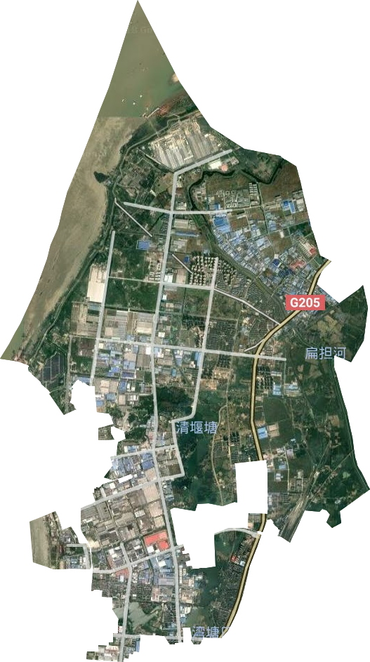 龙山街道卫星图