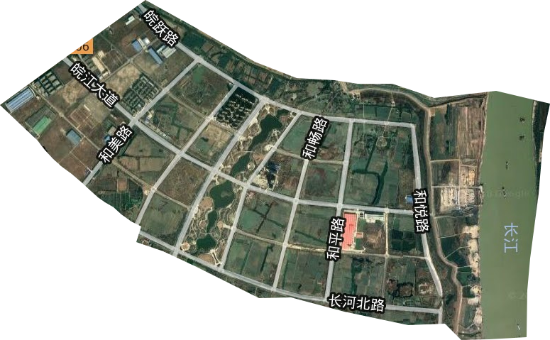 安徽省江北产业集中区卫星图