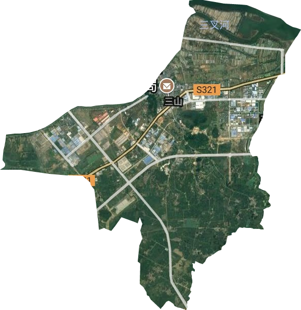 三山街道卫星图