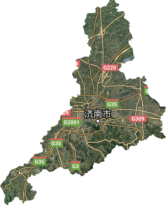 济南市卫星图