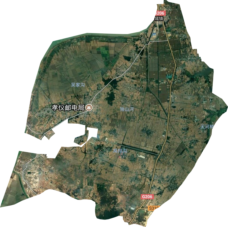 马城镇卫星图