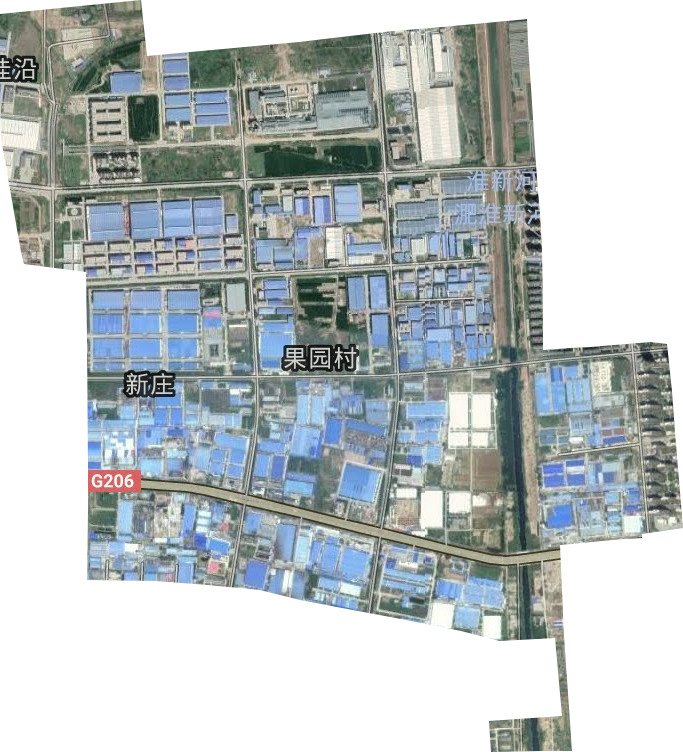 蚌埠工业园区卫星图