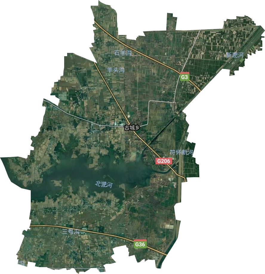 古城乡卫星图
