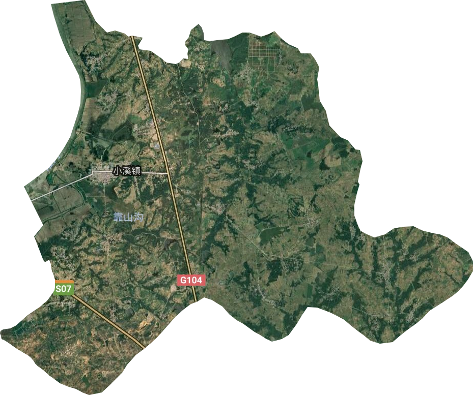 小溪镇卫星图