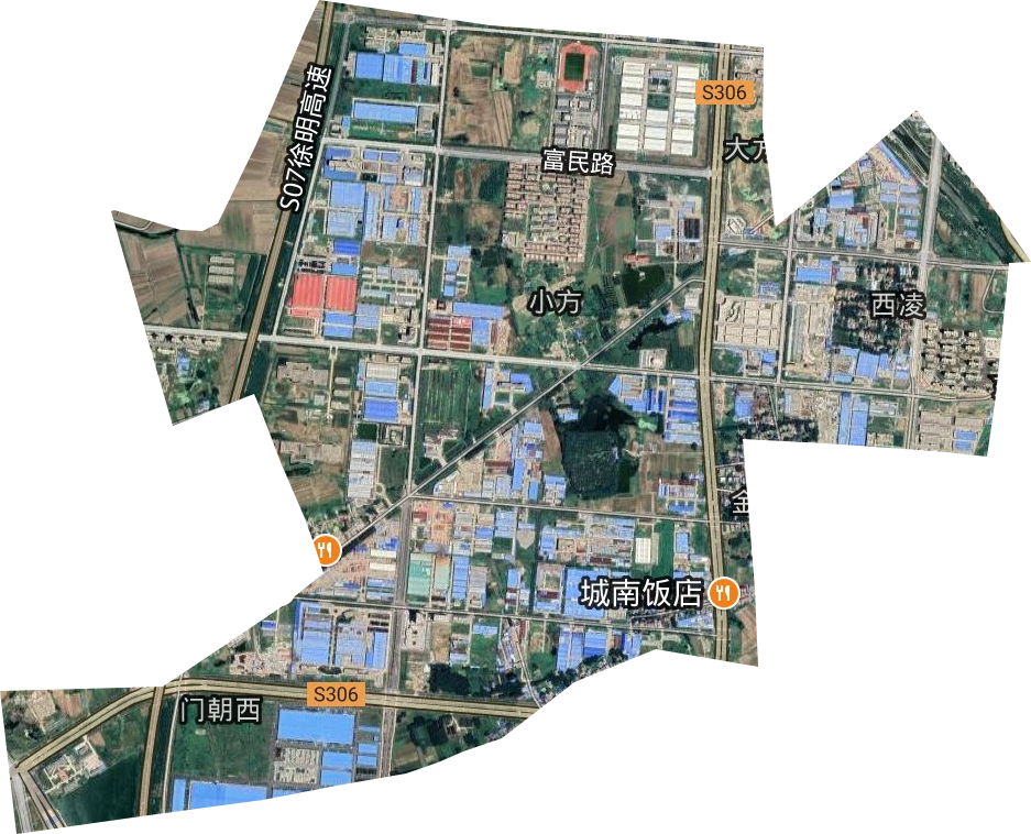 城南工业园卫星图