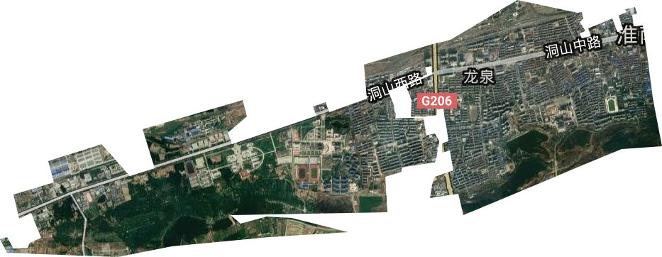 龙泉街道卫星图