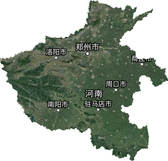 河南省卫星图