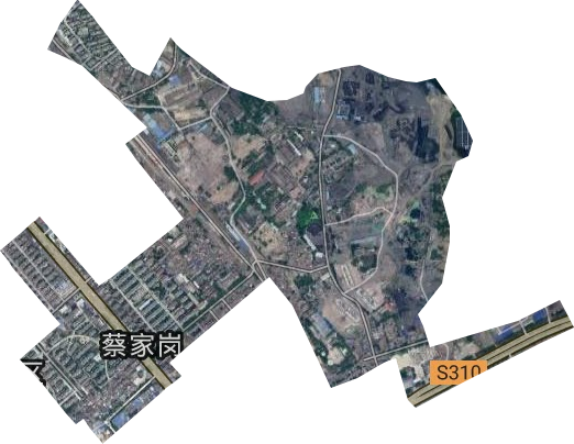 蔡家岗街道卫星图