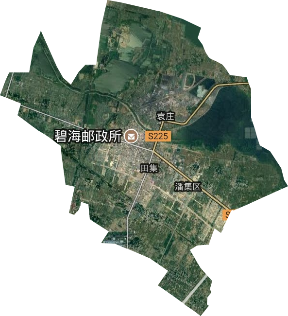 田集街道卫星图