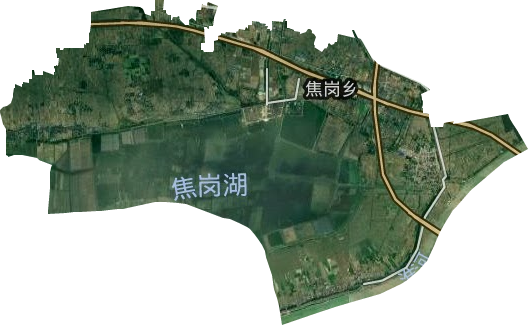 焦岗湖镇卫星图