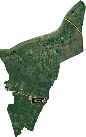 涧沟镇卫星图